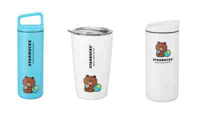 Starbucks x LINE Friends Stainless Water Botlle & Tumbler 12OZ 16OZ TAIWAN NEW - Sold on eBay Jan 24, 2023 for $82.00