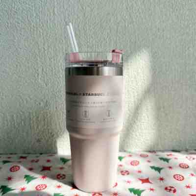 Starbucks Japan Sakura 2023 Cherry Blossoms Dusty Pink Stanley SS 473ml Sraw Cup - Sold on eBay Mar 18, 2023 for $66.88