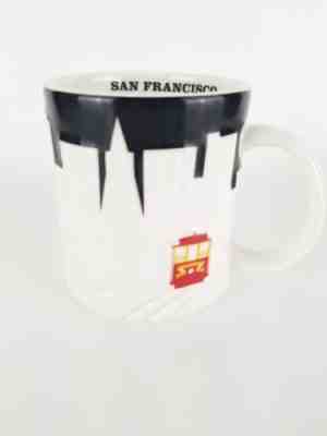 Starbucks San Francisco City Relief Coffee Mug Black White Cable Car 18 oz - Sold on eBay Mar 5, 2023 for $79.87