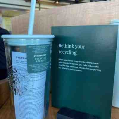 NEW Starbucks Recycled Glass Mint Triangle Bottom Cold Cup Tumbler 16 oz Grande - Sold on eBay Mar 25, 2023 for $68.00