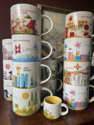 LOT Of 14 Starbucks Mugs You Are Here 14oz Cities States +Mini Disney CA Hawaii+ - Sold on eBay Mar 24, 2023 for $129.00