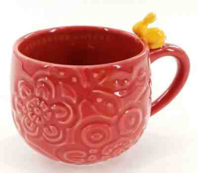RARE 2008 STARBUCKS Spring Exclusive Bunny Rabbit Embossed Coffee Mug Red Yellow - Sold on eBay Feb 26, 2023 for $85.00