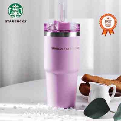 [Starbucks] DT Stanley Pink Straw Tumbler 473 ml Grande MD Official - Sold on eBay Jan 27, 2023 for $76.25