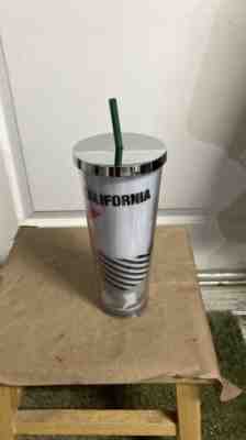 Starbucks 2014 California Bear Rare Tumbler W/ STRAW 24 OZ *COLLECTORS ITEM* - Sold on eBay Apr 9, 2023 for $79.00