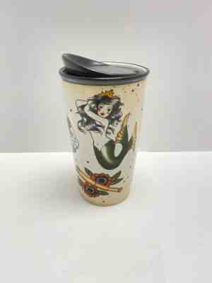 2015 Starbucks Mermaid Siren Sailor TATTOO Ceramic Double Wall Tumbler Traveler - Sold on eBay Mar 3, 2023 for $69.99