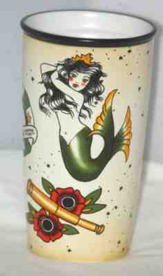 2015 STARBUCKS Mermaid Siren Tattoo 12 oz. Travel Mug Ceramic No/ Lid - Sold on eBay Jan 28, 2023 for $64.99