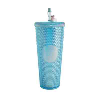 China Blue Studded Cute Rabbit Topper Cold Tumbler Water Cup - Sold on eBay Apr 11, 2023 for $300.99