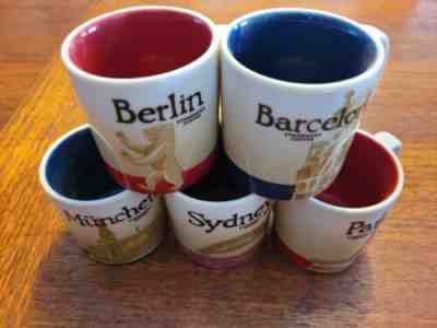 Starbucks Coffee Global Icon Collectible Series Mini Espresso 3oz Mug Cup Set 5 - Sold on eBay Mar 6, 2023 for $59.99