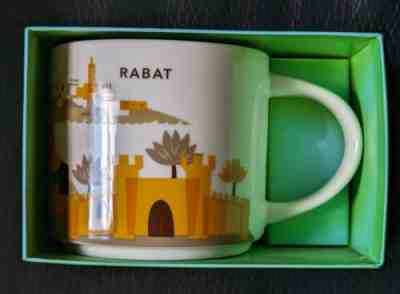 Rare!! NIB Starbucks YAH Mug Rabat (Morocco) from You Are Here Collection