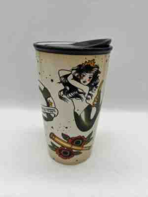 2015 Starbucks Mermaid Sailor Jerry Tattoo Ceramic Coffee Travel Mug Tumbler EUC - Sold on eBay Mar 2, 2023 for $65.00