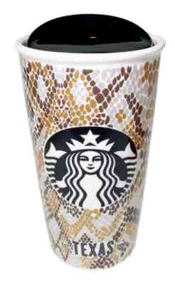 Starbucks Texas Snake Scale Siren Logo Ceramic Travel Tumbler Coffee Cup Reptile - Sold on eBay Mar 22, 2023 for $199.99