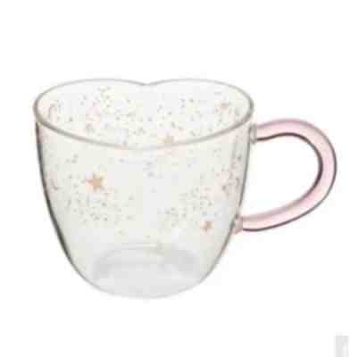 Starbucks Heat-resistant glass mug heart Pink Holiday - Sold on eBay Feb 24, 2023 for $86.51