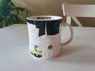 Starbucks MELBOURNE Australia  Black White Mug 16oz - Sold on eBay Mar 26, 2023 for $62.99