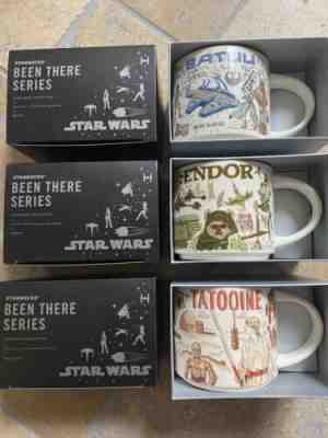 2021 Star Wars Starbucks Been There Series Mug Set Of 3 Tatooine, Bath Endor NEW - Sold on eBay Apr 17, 2023 for $200.00