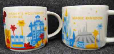 Starbucks Mug LOT You Are Here YAH Disney Parks Magic Kingdom Hollywood Studios - Sold on eBay Apr 20, 2023 for $64.98