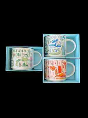 Starbucks Mug Waikiki, Hawaii, Maui â??Been There Series" 14 oz. Set - Brand New! - Sold on eBay Apr 2, 2023 for $74.99