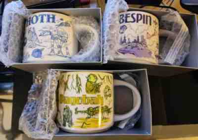 Disney Star Wars Starbucks Been There Mugs set of 3(NEW): Hoth, Bespin, Dagobah - Sold on eBay May 3, 2023 for $475.00