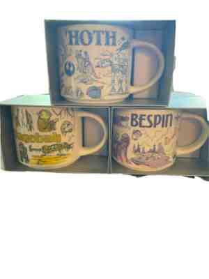 Disney Star Wars Starbucks Been There Mugs set of 3: Hoth, Bespin, Dagobah new - Sold on eBay May 3, 2023 for $430.00