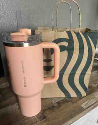 Stanley x Starbucks Stanley Cup Peach Pink 40oz - BRAND NEW - LIMITED EDITION! - Sold on eBay May 9, 2023 for $229.99
