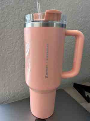 Starbucks + STANLEY Peach Tumbler 40oz LIMITED EDITION Target Exclusive - Sold on eBay May 9, 2023 for $229.99