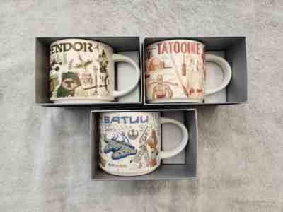DISNEY STAR WARS STARBUCKS Been There set of 3 mugs Endor, Batuu, Tatooine - Sold on eBay May 10, 2023 for $234.99