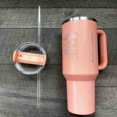 Starbucks Stanley 40oz Peach Tumbler Cup NEW - LIMITED EDITION Target Exclusive - Sold on eBay May 10, 2023 for $225.00