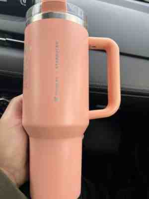 Starbucks STANLEY Stainless Peach Tumbler 40oz LIMITED EDITION IN HAND - Sold on eBay May 9, 2023 for $229.99