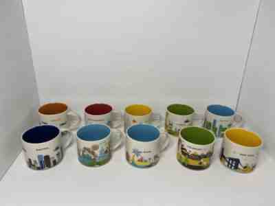 10 Starbucks Coffee YAH You Are Here Coffee Mugs Cups City States Huge Lot - Sold on eBay May 6, 2023 for $200.00