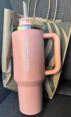 Stanley x Starbucks 2023 40 oz. Quencher Tumbler Target Exclusive peach pink - Sold on eBay May 9, 2023 for $229.98