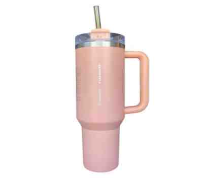Stanley x Starbucks Target Exclusive 2023 Peach/Pink 40oz Tumbler NEW - Sold on eBay May 9, 2023 for $214.99
