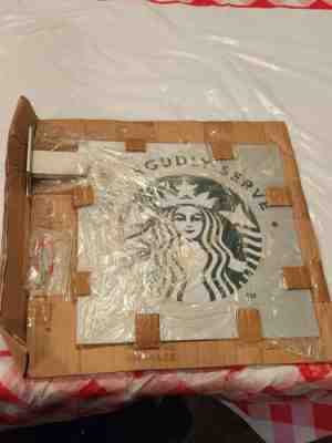 Starbucks Metal Sign We Proudly Serve 12â? X 12â? Double Sided w/ Wall Mount - Sold on eBay Apr 20, 2023 for $225.00