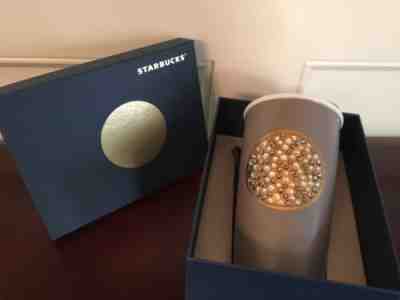 Starbucks 2015 Anniversary Dot Swarovski Crystal Ceramic Coffee Travel Mug BNIB - Sold on eBay Feb 15, 2023 for $195.00