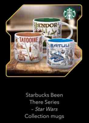 2021 DISNEY STAR WARS STARBUCKS Been There set of 3 mugs: Endor, Batuu, Tatooine - Sold on eBay Mar 8, 2023 for $192.50