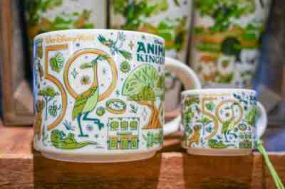 Disney 50th Anniversary Starbucks ANIMAL KINGDOM & HOLLYWOOD STUDIOS Mugs - Sold on eBay Mar 24, 2023 for $216.00
