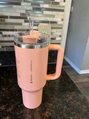 Stanley x Starbucks 2023 40 oz. Quencher Tumbler Target Exclusive peach pink - Sold on eBay May 11, 2023 for $200.00