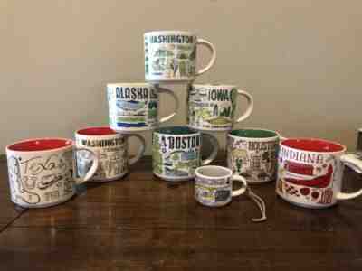 Lot of 9 Starbucks Been There Collection Series Mugs and 1 ornament Texas Boston - Sold on eBay May 13, 2023 for $127.77