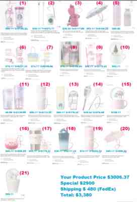 part 1) Starbucks Korea Bundle Sales _ Starbucks Mrs MAJADI for buyers only - Sold on eBay Jul 5, 2023 for $2,000.00