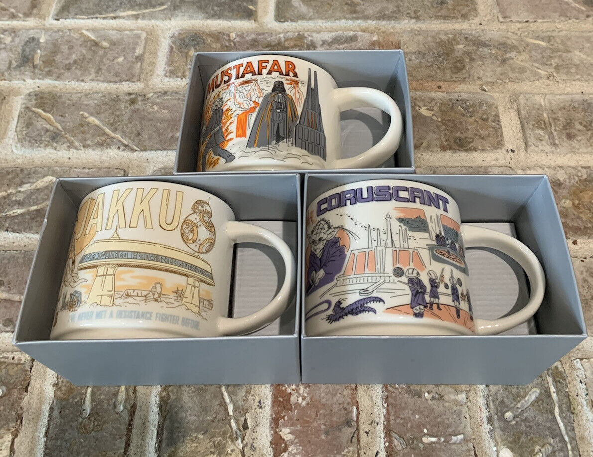 Star Wars Disney 2023 Starbucks Been There 2 Mug Set : Coruscant Mustafar - Sold on eBay May 9th, 2024 for $95.00