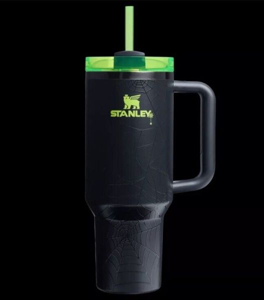 STANLEY Halloween ? Glow In The Dark Tumbler 40 Oz NIB SOLD OUT In Hand - Sold on eBay October 17th, 2024 for $89.99