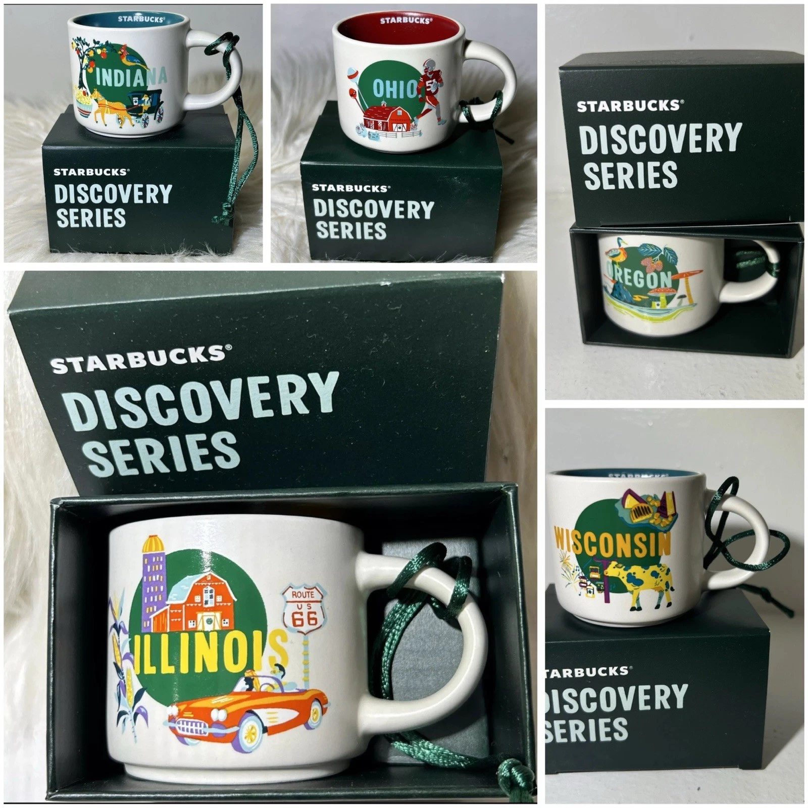 Starbucks Discovery Series Collectible 5 ORNAMENTS Expresso Mini Mug 2 oz. NEW! - Sold on eBay May 2nd, 2025 for $100.00