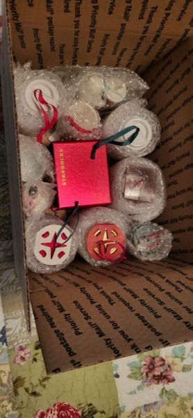 Starbucks Custom Lot of 11 Holiday Christmas Ornaments - Sold on eBay October 16th, 2024 for $240.00