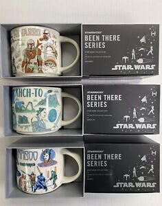 Disney 2022 Star Wars Starbucks Been There Mugs Set Of 3 Ahch-To Naboo Nevarro - Sold on eBay December 5th, 2023 for $150.00