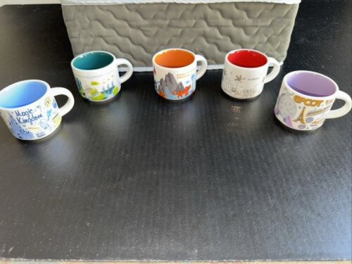 Lot Of Five (5) Disney Parks Starbucks & Florida Mini Coffee Espresso Mugs 2oz - Sold on eBay May 29th, 2024 for $84.98