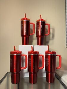 Starbucks Stanley Holiday 2023 Collab (40 oz) Red Tumbler Mug - Sold on eBay November 12th, 2023 for $144.00
