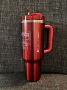 Starbucks x Stanley Red 40oz Holiday Thirst Quencher Limited Edition 2023 - Sold on eBay November 11th, 2023 for $138.00 (9 bids) 