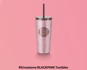 Blackpink Rhinestone Bling Rose Gold Starbucks Tumbler VERY RARE - Sold on eBay July 27th, 2023 for $275.00