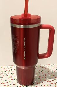 ?NEW LIMITED Starbucks x Stanley Holiday 2023 Collab (40 oz) Red Tumbler Mug ? - Sold on eBay December 11th, 2023 for $175.00