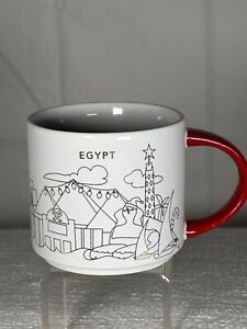 STARBUCKS Coffee Mug Egypt You Are Here Holiday Collection Series 2018 14oz Rare
