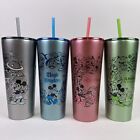 Walt Disney World Starbucks Four Parks Stainless Steel Tumbler Cup Straw Set - Sold on eBay May 4th, 2024 for $154.99