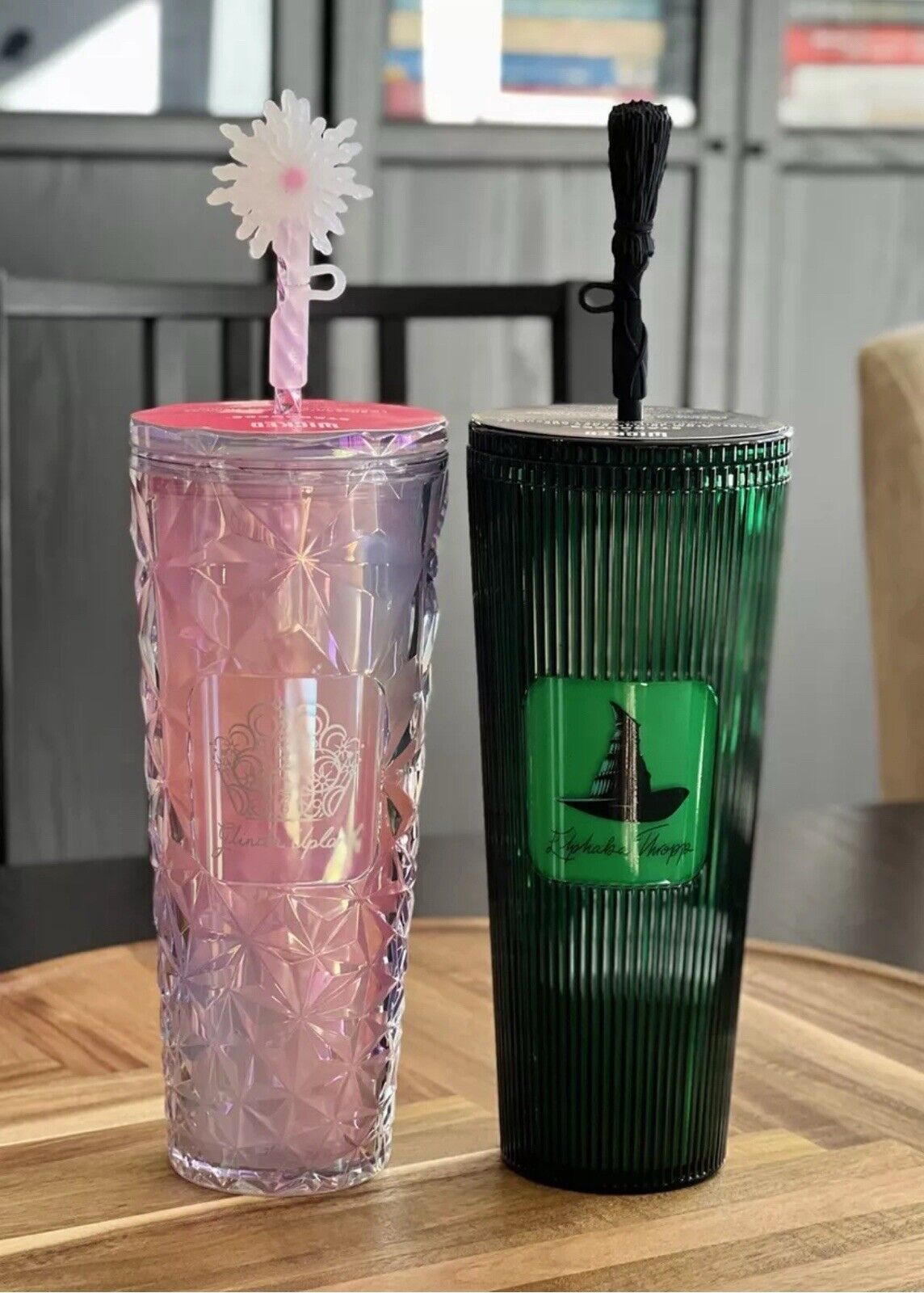 Lot - 2 NWT Starbucks Wicked Glinda Elphaba Pink & Green Tumblers SHIPS SAME DAY - Sold on eBay January 1st, 2025 for $199.00
